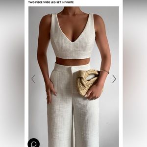 ADELAIDE TWO PIECE SET IN WHITE